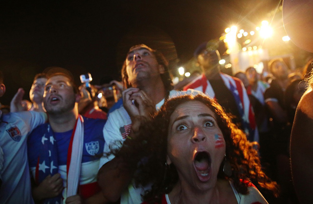 American fans react to late Portugal goal