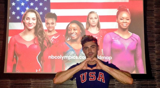 Zac Efron tweets love for Team USA gymnastics