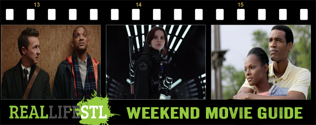 Rogue One: A Star Wars Story and Collateral Beauty open in movie theaters this weekend.