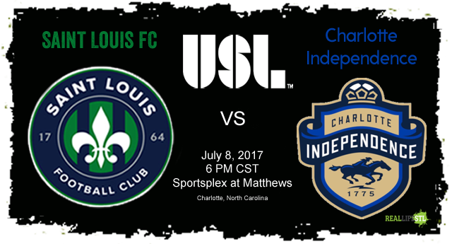 Saint Louis FC is in North Carolina this weekend to face the Charlotte Independence in a United Soccer League match on July 8, 2017.