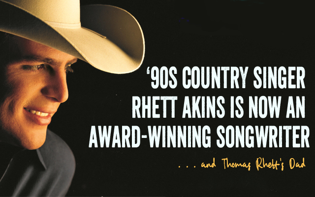 Rhett Akins, who had country hits like "She Said Yes" and "That Ain't My Truck" in the '90s is now an award-winning songwriter. He's also dad to country music star Thomas Rhett.