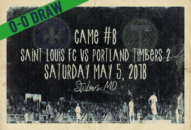Saint Louis FC and Portland Timbers 2 played to a 0-0 draw on Saturday, May 5 in St. Louis.