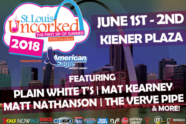 St. Louis Uncorked 2018 highlights the St. Louis Weekend Events Guide for May 31 - June 3, 2018.